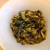 feuilles apres infusion