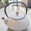 Théière Fonte Jinjin 0.8L Blanc